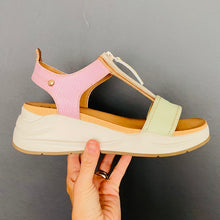 Load image into Gallery viewer, Carmela Leather Zip Sandals Multi