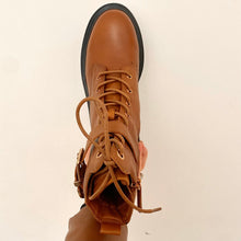 Load image into Gallery viewer, Carmela Women's Chunky Leather Boot Tan