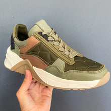 Load image into Gallery viewer, Carmela Retro Women's Trainers Khaki