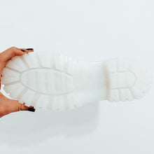 Load image into Gallery viewer, LADIES CHUNKY SLIP ON LOAFERS WHITE