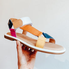 Load image into Gallery viewer, Carmela Leather Adjustable Sandals Multi