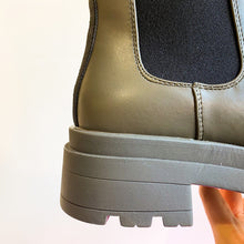 Load image into Gallery viewer, XTI Vegan Chunky Womens Chelsea Boot Khaki