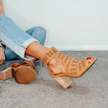 Load image into Gallery viewer, XTi Vegan Boho Cut-Out Sandal Tan