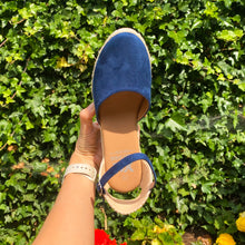 Load image into Gallery viewer, Premium Vegan Perfect Wedge Sandal Navy