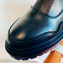 Load image into Gallery viewer, Carmela Chunky Women's Leather Zip Boot Black