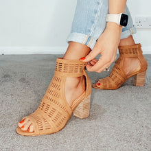 Load image into Gallery viewer, XTi Vegan Boho Cut-Out Sandal Tan