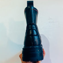 Load image into Gallery viewer, Carmela Chunky Women's Leather Zip Boot Black