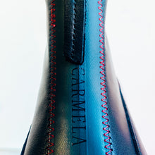 Load image into Gallery viewer, Carmela Chunky Women's Leather Zip Boot Black