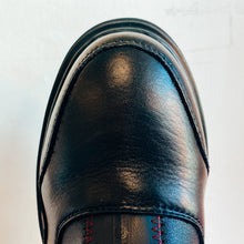 Load image into Gallery viewer, Carmela Chunky Women's Leather Zip Boot Black