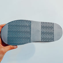 Load image into Gallery viewer, Ladies Faux Sheepskin Sparkle Slippers Grey