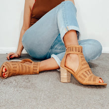 Load image into Gallery viewer, XTi Vegan Boho Cut-Out Sandal Tan