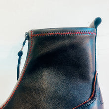 Load image into Gallery viewer, Carmela Chunky Women's Leather Zip Boot Black