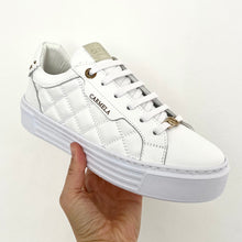 Load image into Gallery viewer, Carmela White Quilted Leather Women’s Trainers