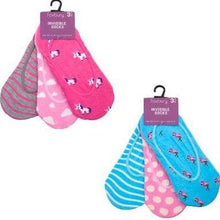 Load image into Gallery viewer, LADIES 6 PACK INVISIBLE SOCKS MULTI