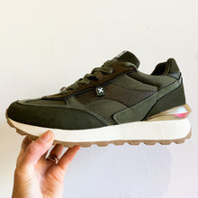 Load image into Gallery viewer, XTi Vegan Classic Women&#39;s Trainers Khaki Green