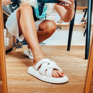 Vanessa Wu Padded Cloud Sandals