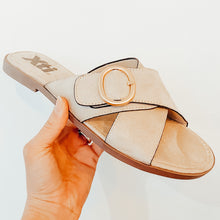 Load image into Gallery viewer, XTi Vegan Buckle Sandal Taupe