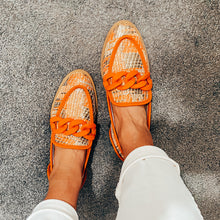 Load image into Gallery viewer, Vanessa Wu Summer Sunset Chunky Chain Loafers