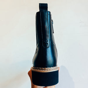 Carmela Women's Leather Chelsea Boot Black